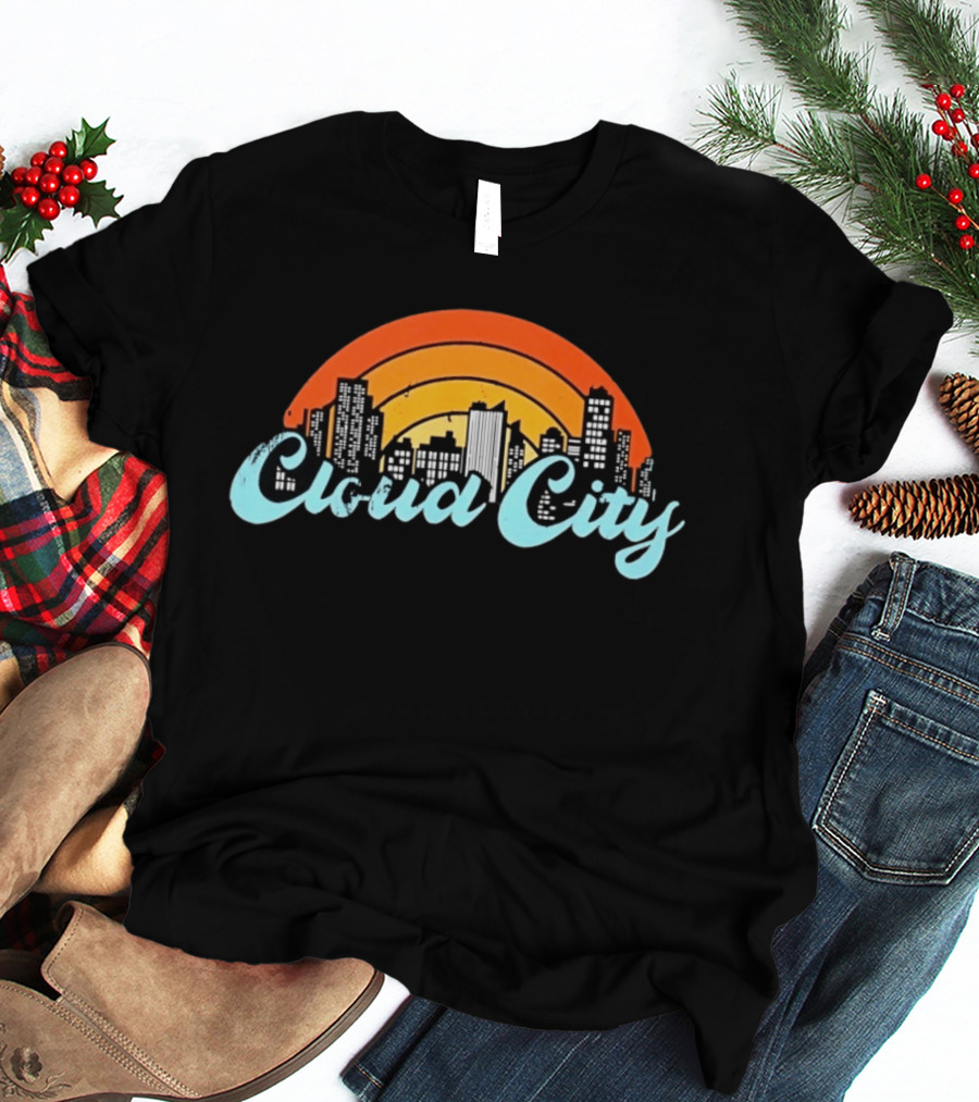 Cloud City Skyline Bespin Star Wars Retro Urban Sunset T-Shirt