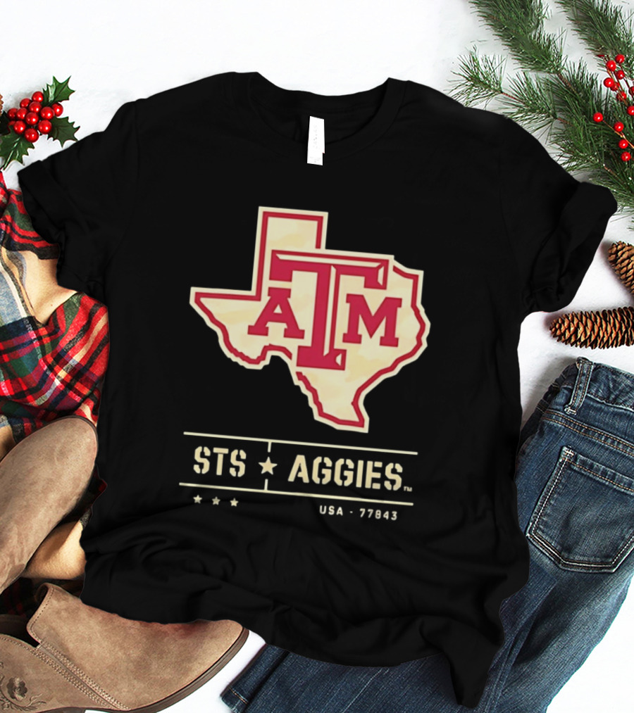 Texas A&M ATM STS Aggies USA 77843 T-Shirt