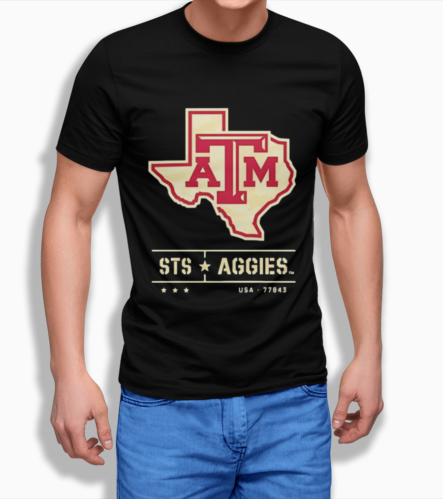 Texas A&M ATM STS Aggies USA 77843 T-Shirt