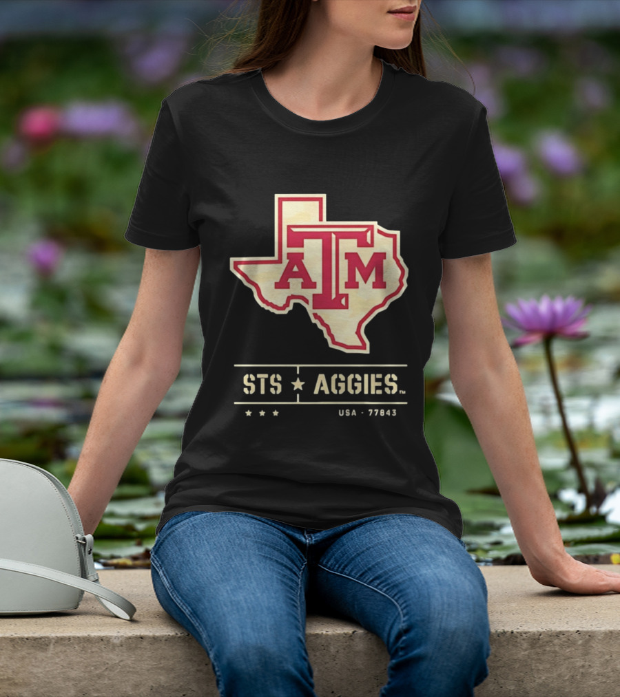 Texas A&M ATM STS Aggies USA 77843 T-Shirt