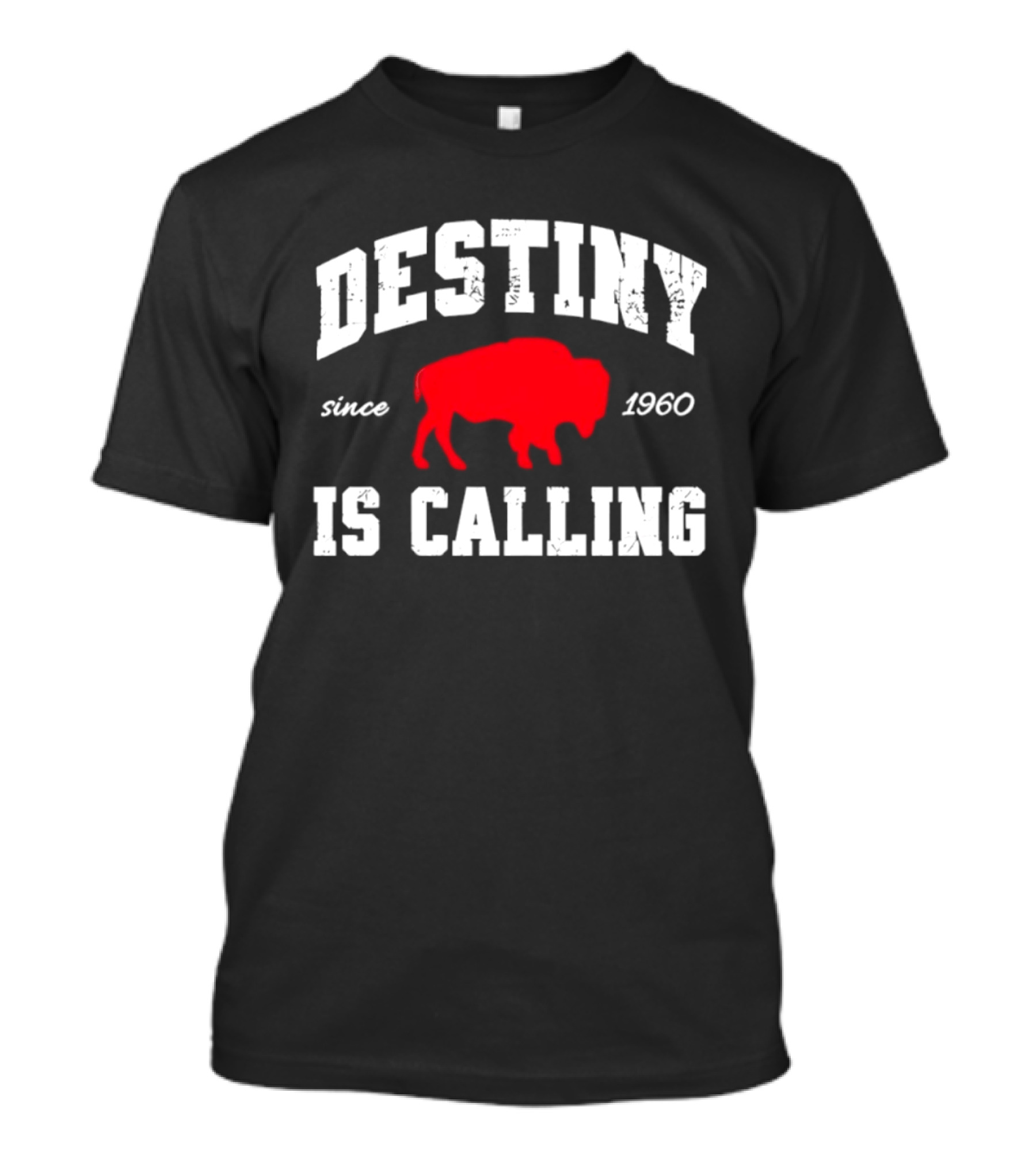 Buffalo Bills Destiny Is Calling Since 1960 Distressed T-Shirt