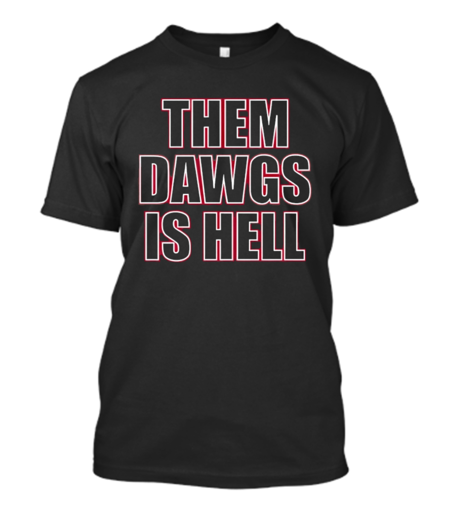 Georgia Bulldogs Them Dawgs Is Hell Football T-Shirt