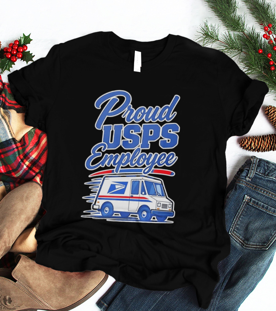 Proud USPS Employee With Postal Truck T-Shirt