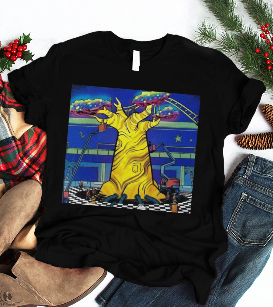 Imaginative Whimsical Fantasy Tree With Amusement Park Adventures T-Shirt