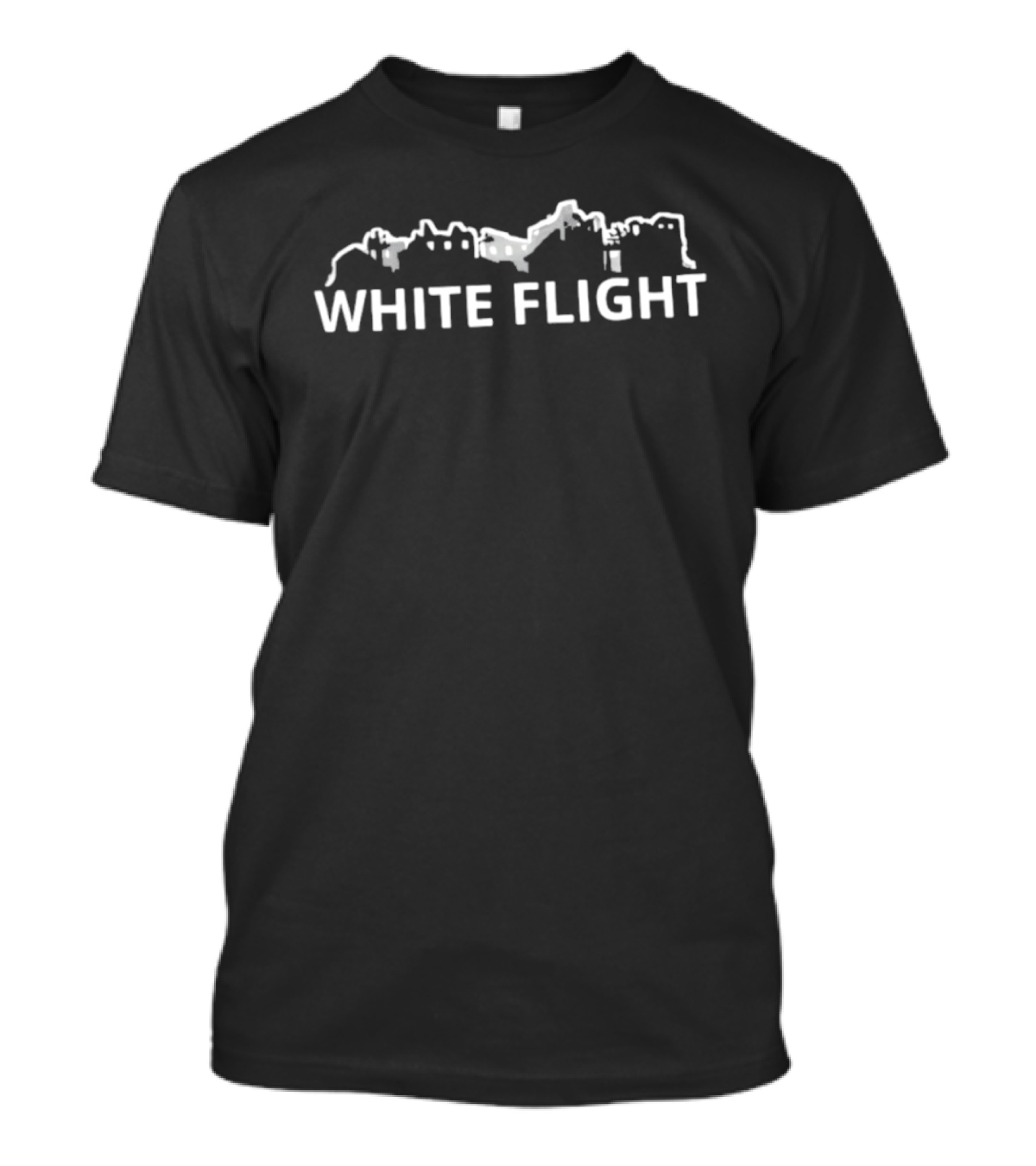 White Flight City Skyline Urban Sociology T-Shirt