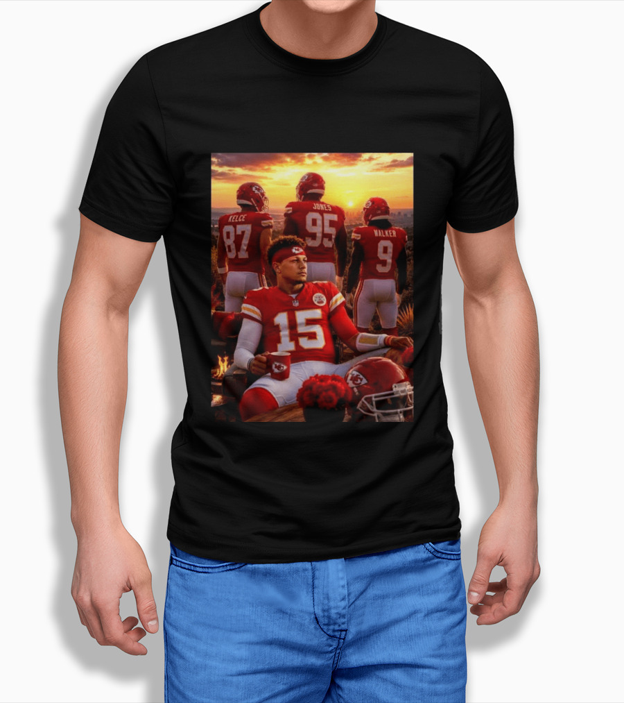 Good Morning Chiefs Kingdom Patrick Mahomes Kelce Jones Walker 87 95 9 15 T-Shirt