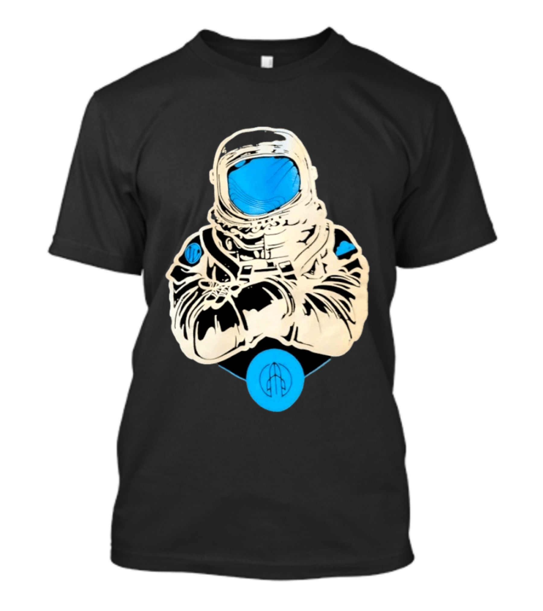 WordPress Astronaut Space Explorer Developer Iconic Space Suit Drawing T-Shirt