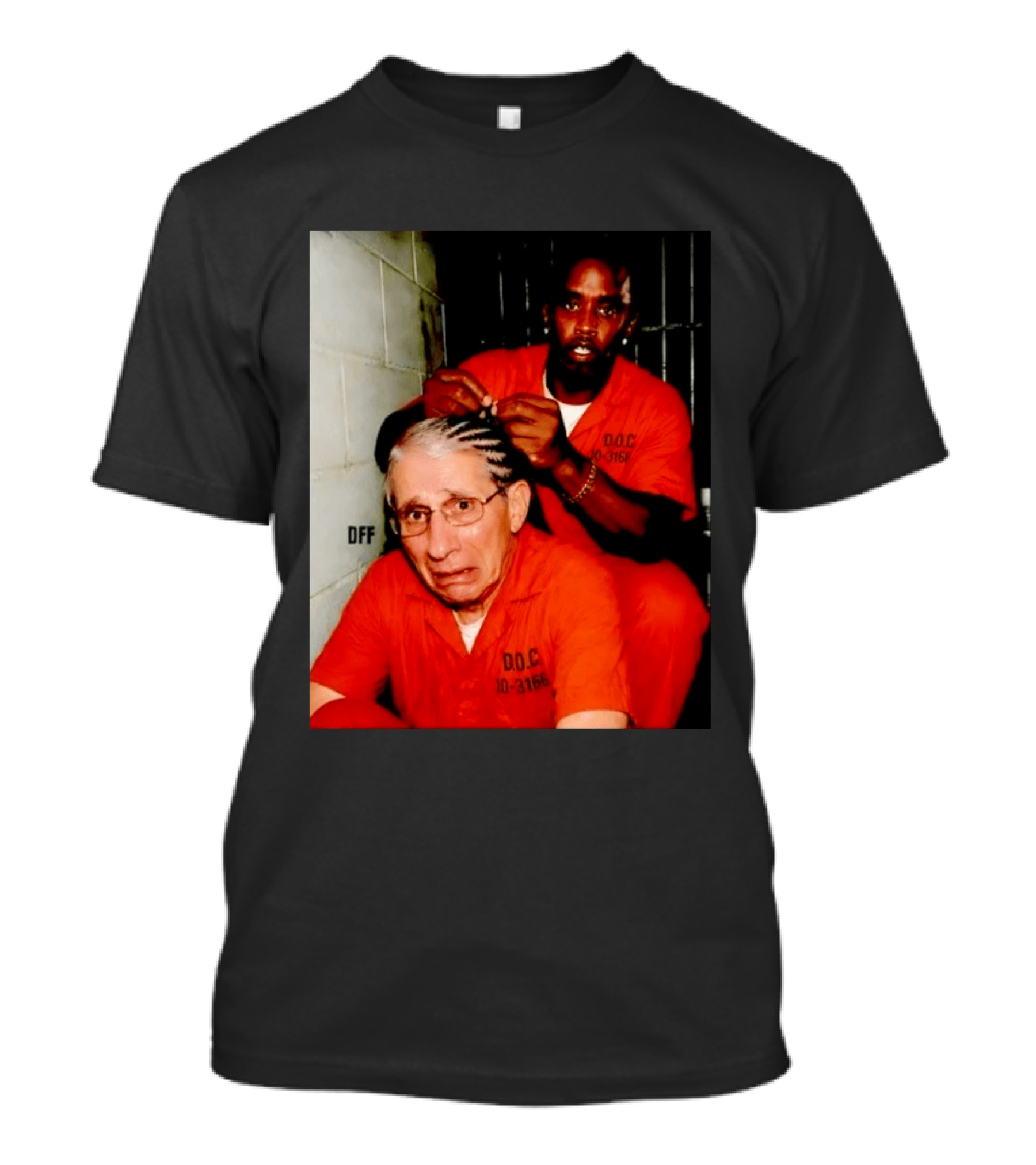 Sean Diddy Combs Braiding Anthony Fauci Hair D.O.C Meme T-Shirt