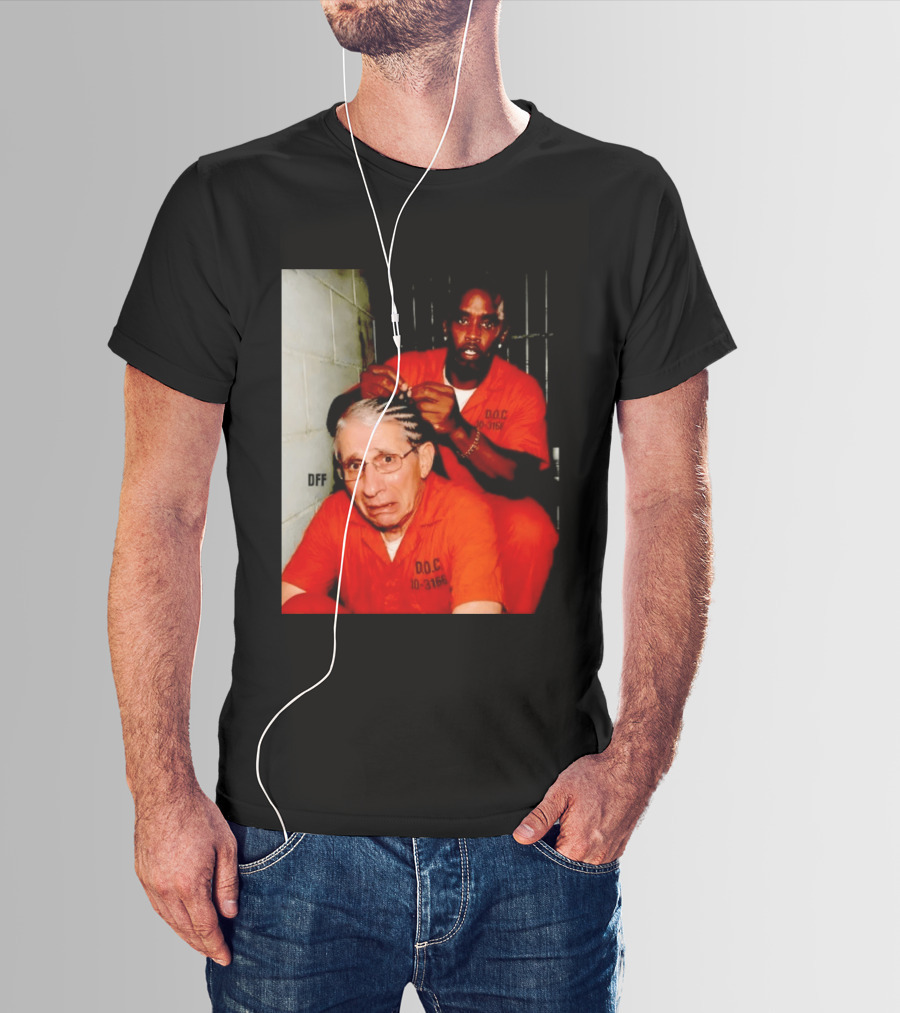 Sean Diddy Combs Braiding Anthony Fauci Hair D.O.C Meme T-Shirt