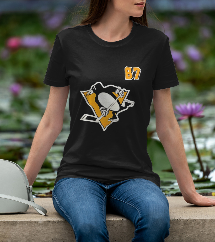 Sidney Crosby 87 Pittsburgh Penguins NHL Player T-Shirt
