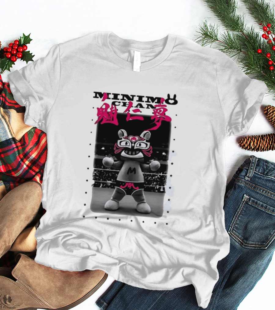 Minimo Chan Lucha Libre Japanese Wrestling T-Shirt