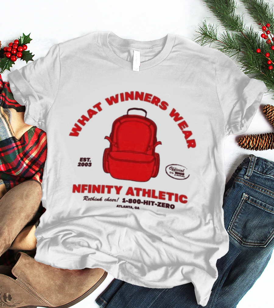 Nfinity Athletic What Winners Wear Backpack Established 2005 Red Rethink Atlanta T-Shirt