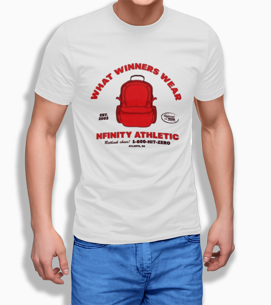 Nfinity Athletic What Winners Wear Backpack Established 2005 Red Rethink Atlanta T-Shirt