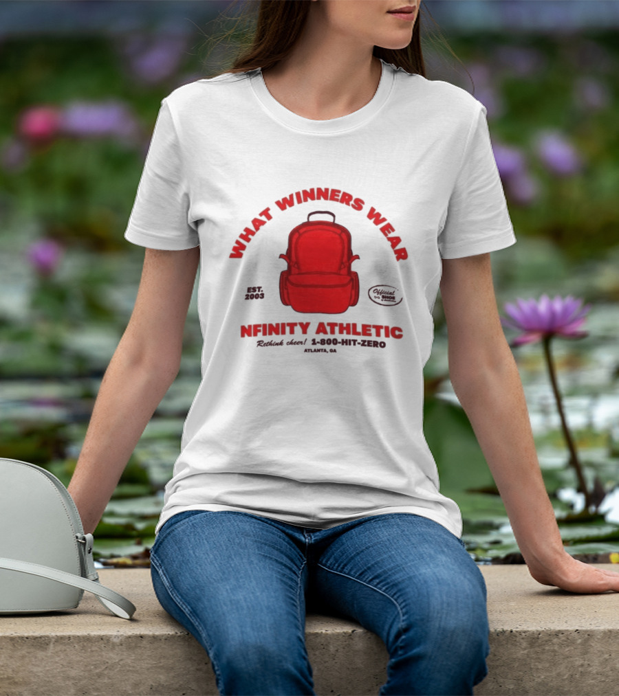 Nfinity Athletic What Winners Wear Backpack Established 2005 Red Rethink Atlanta T-Shirt