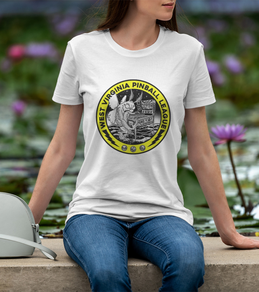 West Virginia Pinball League Mothman Weird Wonderful T-Shirt