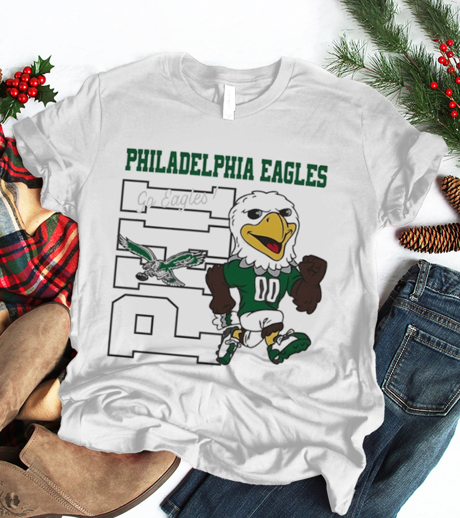 Philadelphia Eagles Go Eagles Mascot 00 Vintage Style Fan Gear T-Shirt