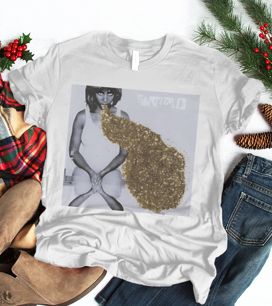 Santigold Gold Glitter Album Cover T-Shirt