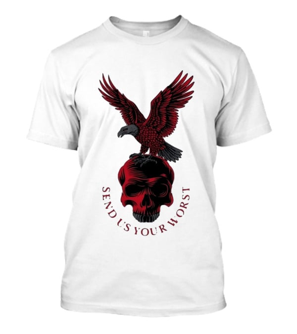 Send Us Your Worst Eagle And Skull Gothic T-Shirt