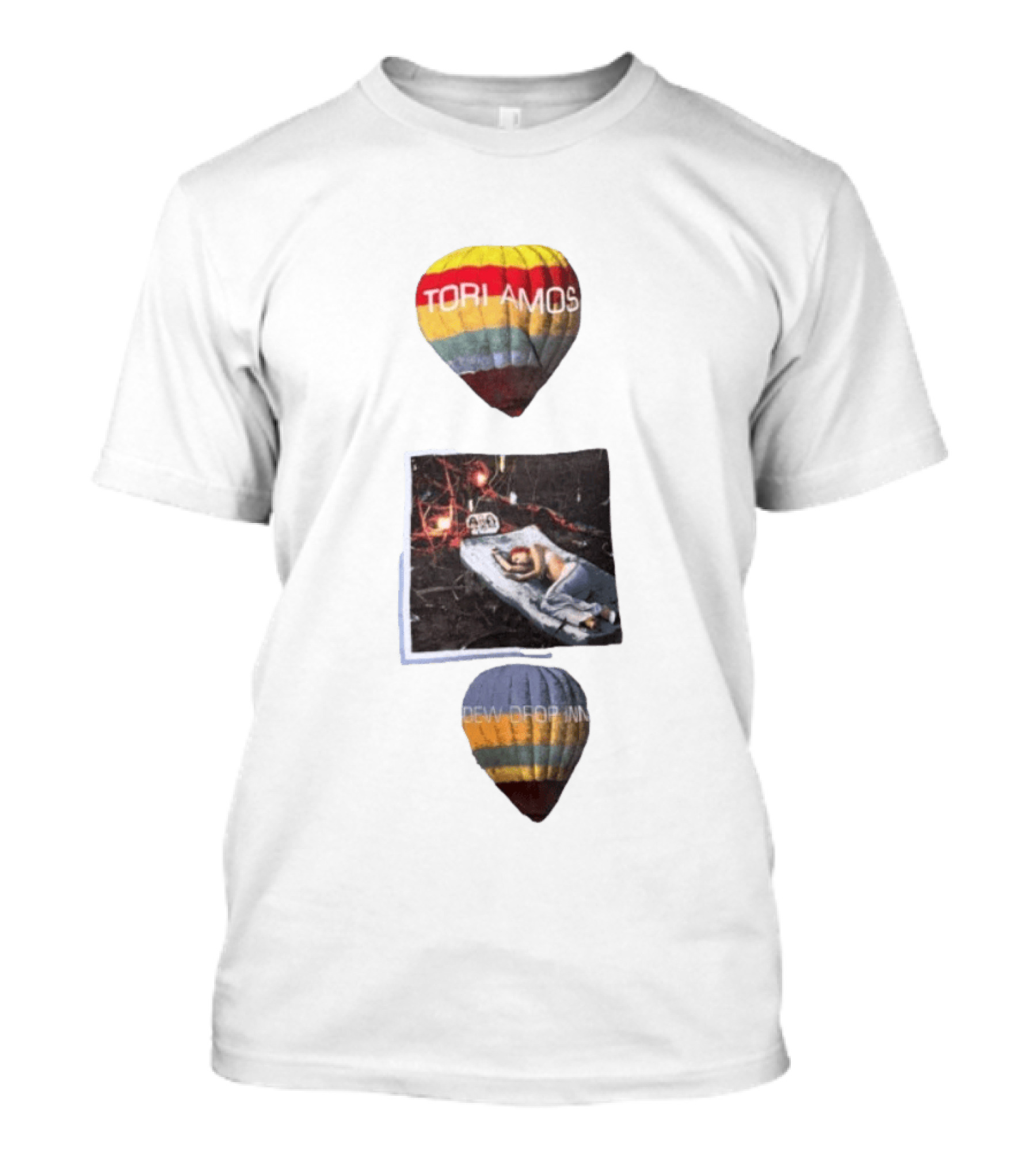 Tori Amos Dew Drop Inn 90s Music Alternative Rock Hot Air Balloon Album T-Shirt