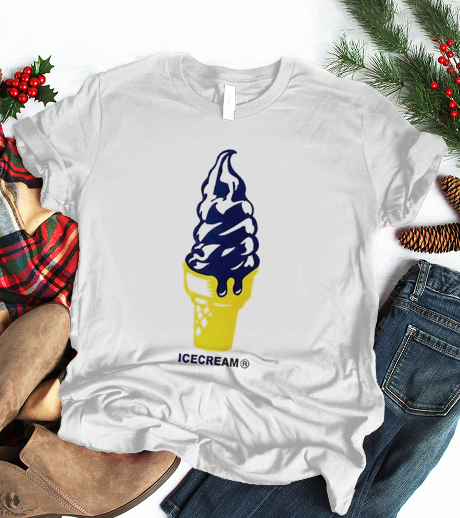 Trevor Goosby Icecream Soft Serve Brand Yellow Cone T-Shirt