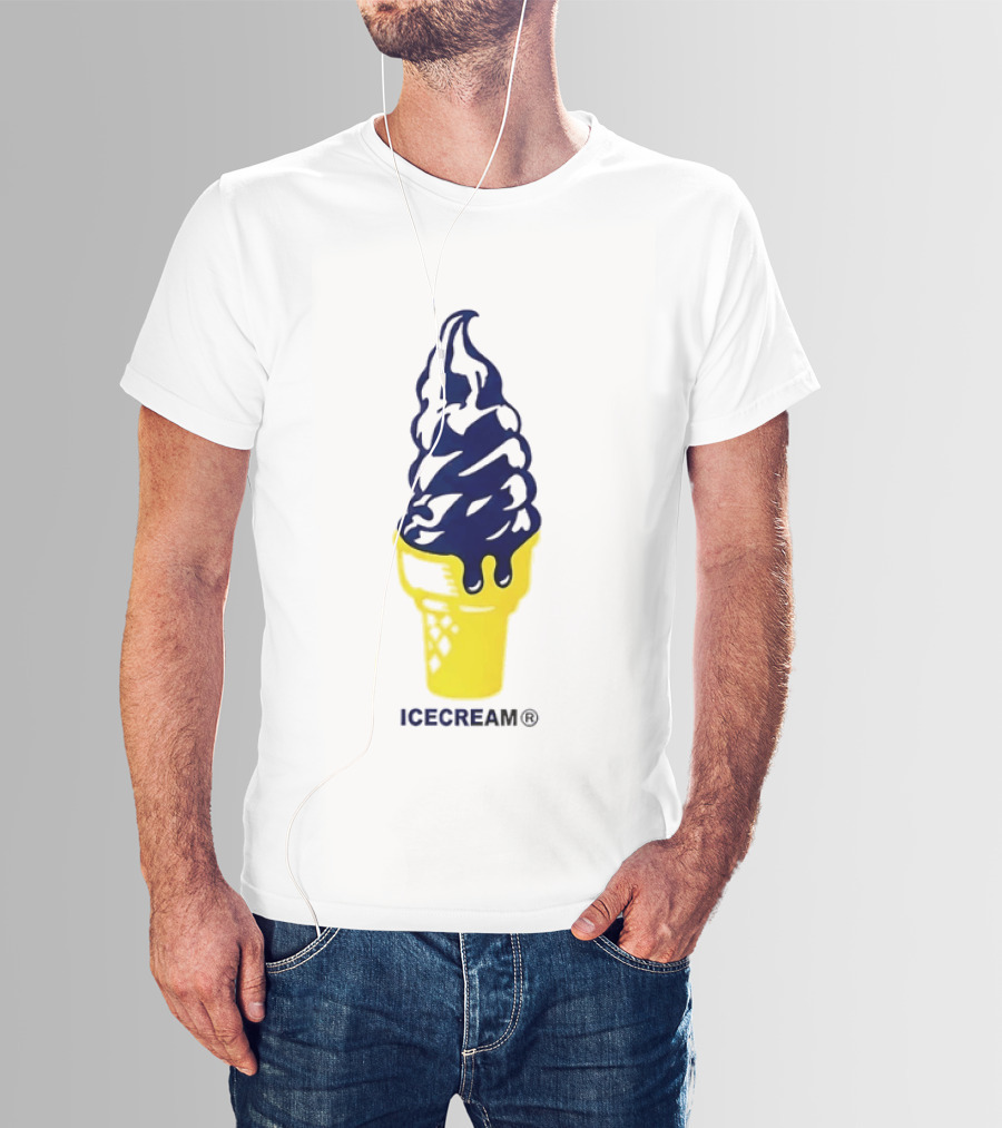 Trevor Goosby Icecream Soft Serve Brand Yellow Cone T-Shirt