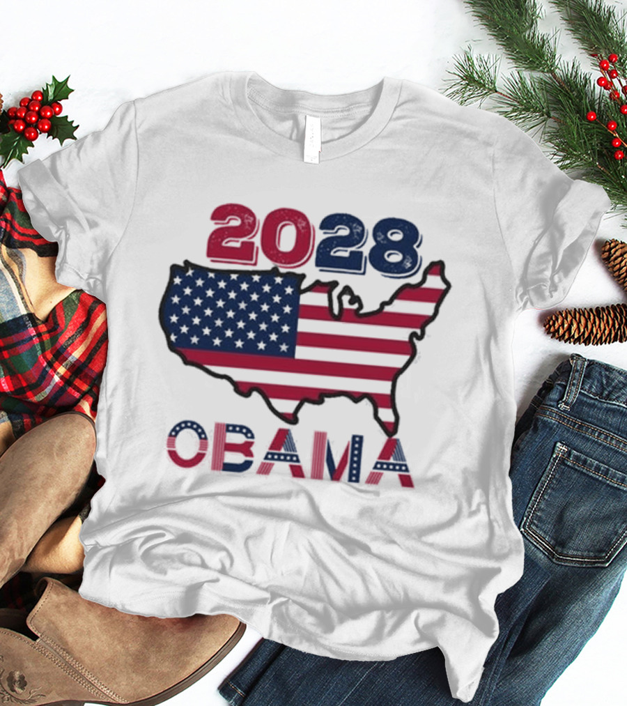Barack Obama 2028 For President Election T-Shirt