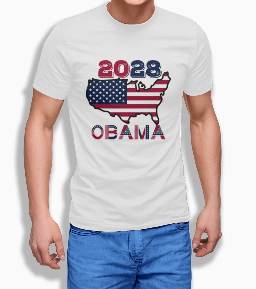 Barack Obama 2028 For President Election T-Shirt