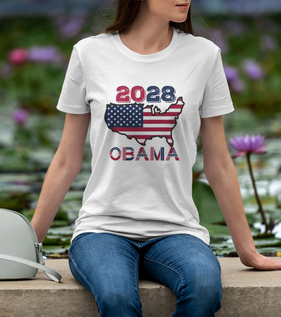 Barack Obama 2028 For President Election T-Shirt