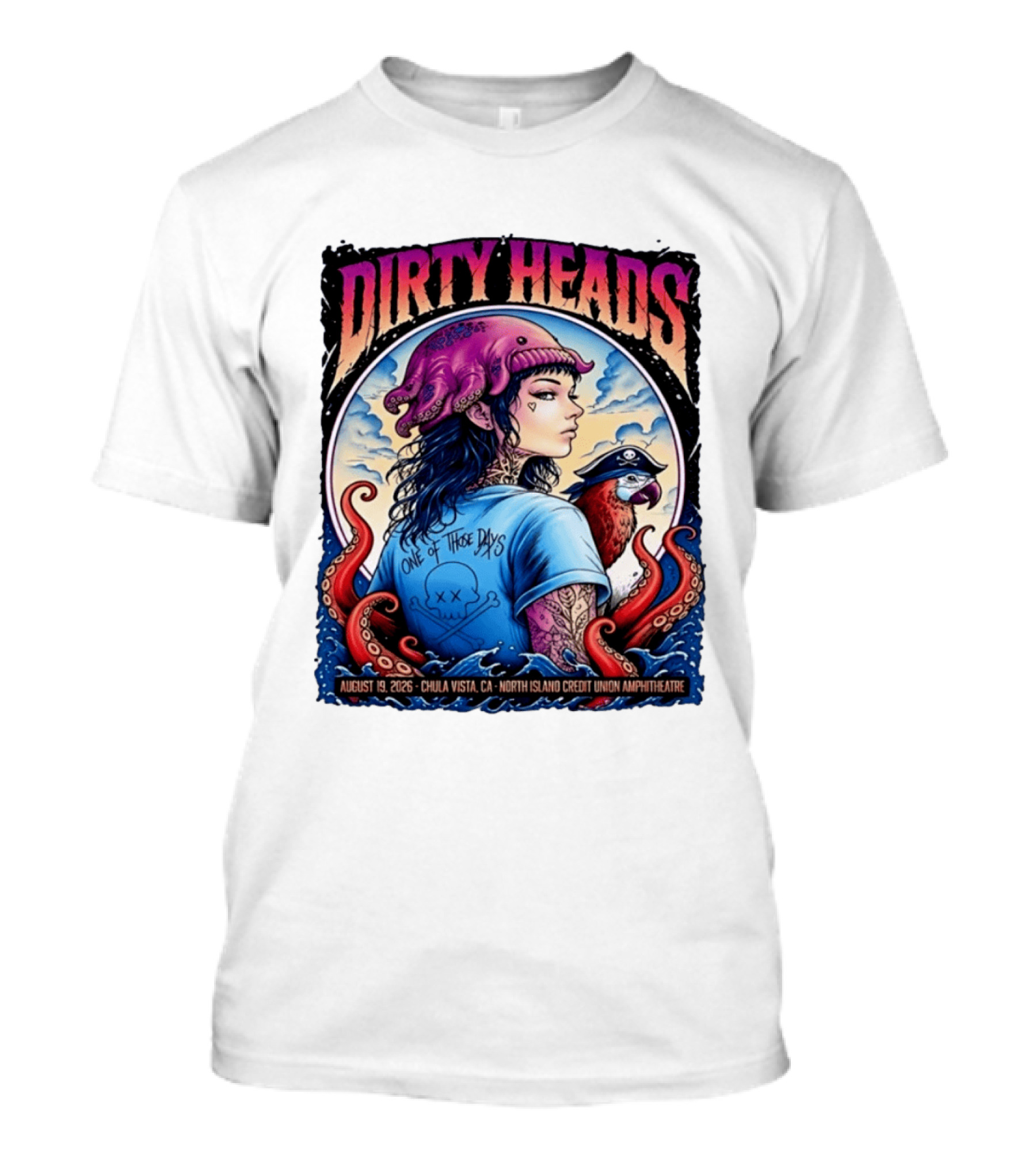 Dirty Heads One Of Those Days Tour 2026 Chula Vista Concert T-Shirt