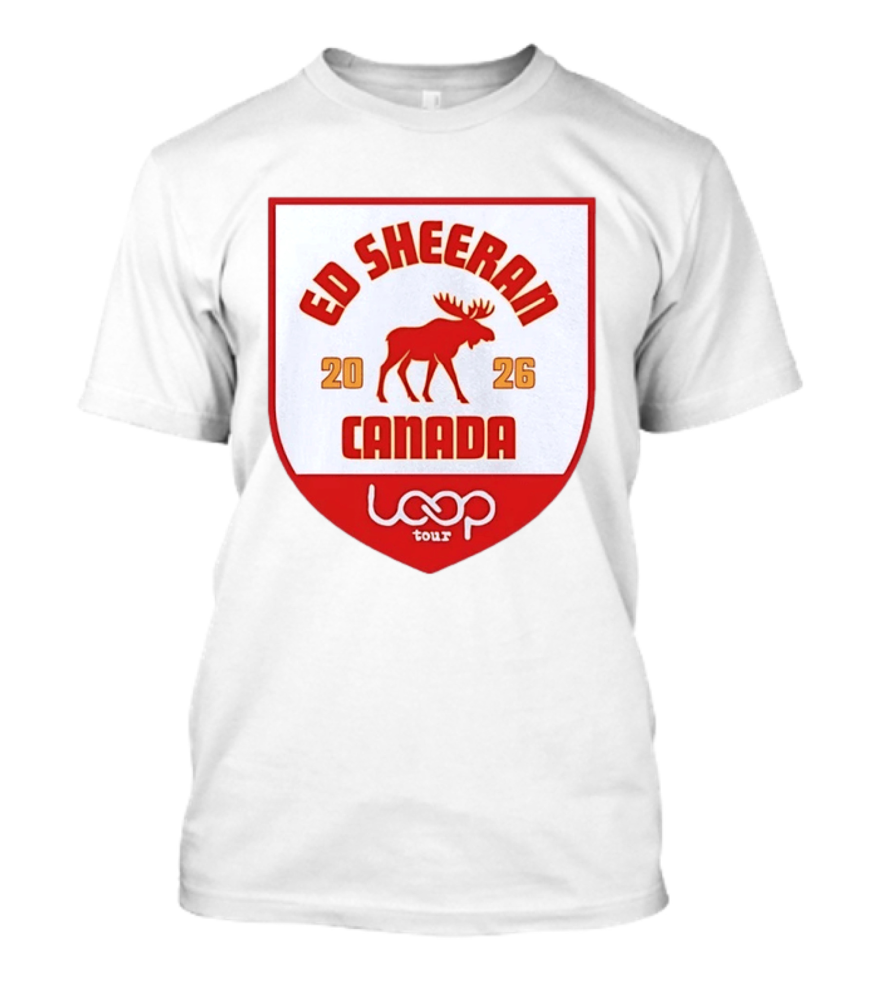 Ed Sheeran 2026 Canada Loop Tour Concert T-Shirt