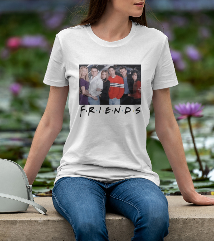 Friends Cast Group 90s Sitcom Rachel Green T-Shirt