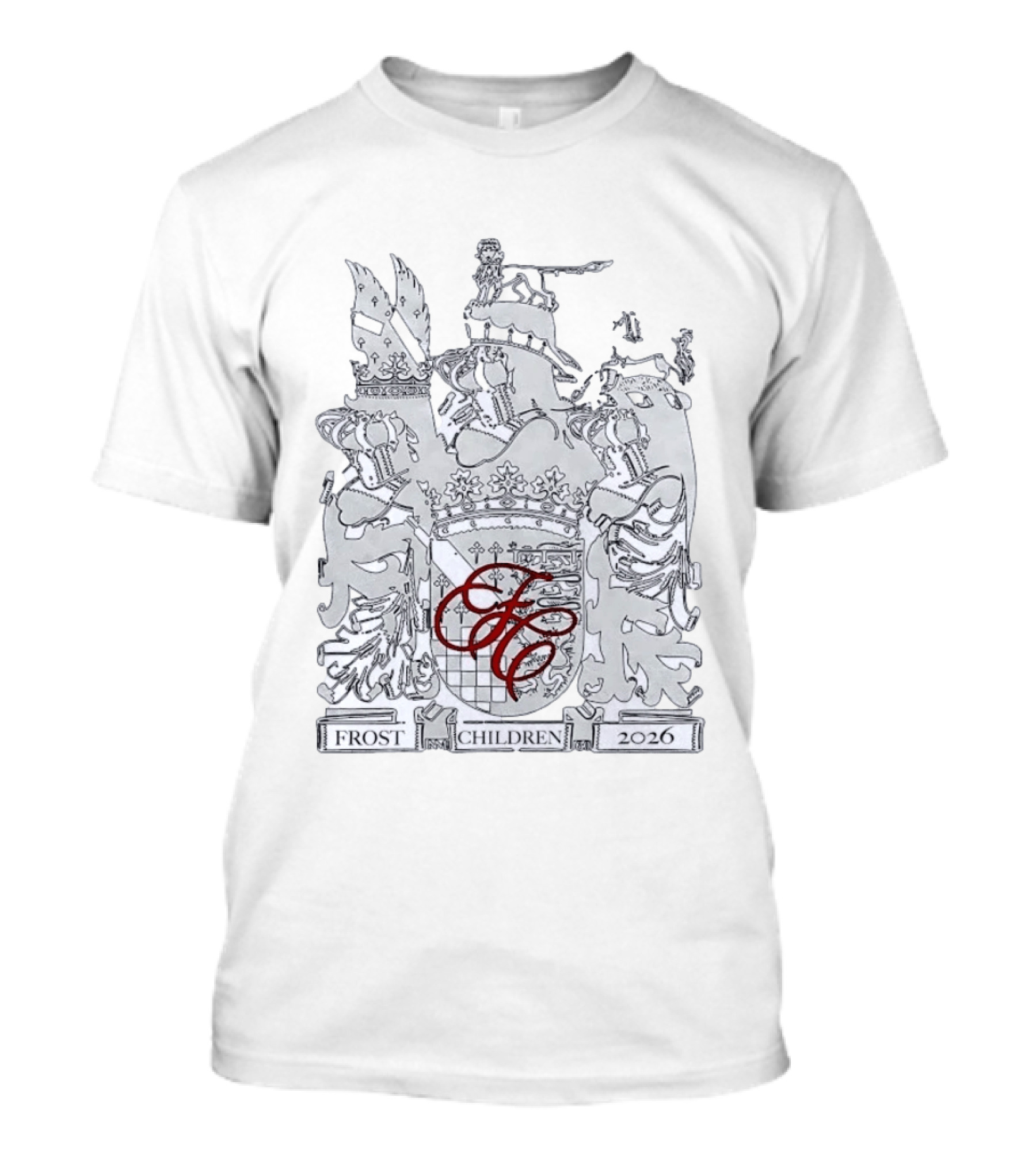 Frost Children 2026 Heraldic Crest Electronic Music T-Shirt