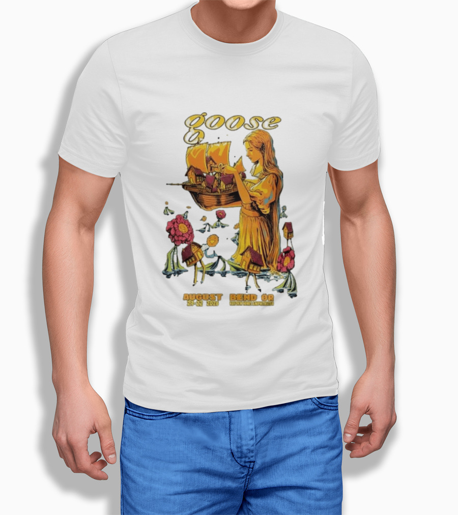 Goose Bend OR August 21 22 2026 Tour Goose Interdimensional Pizza Event T-Shirt