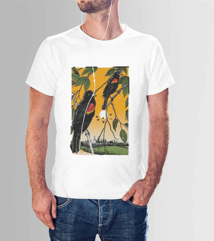 Gregory Alan Isakov Philadelphia August 21 2026 Red Winged Blackbirds City Skyline T-Shirt