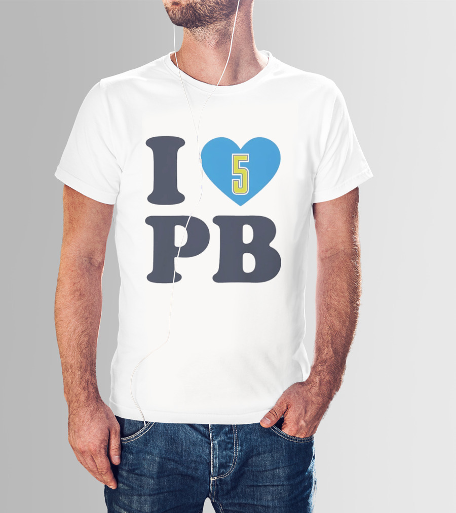 I Love Heart 5 PB Sports T-Shirt