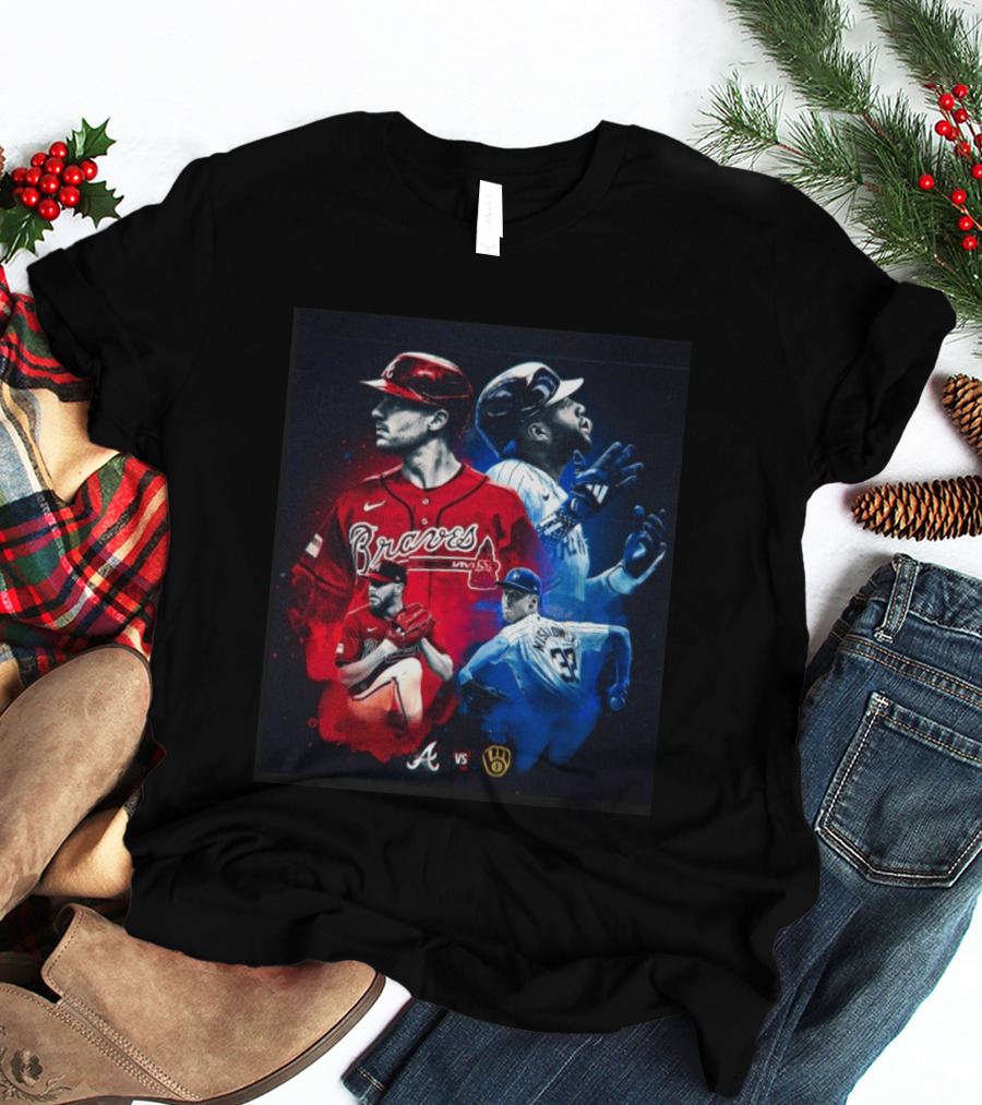 Braves Vs Brewers Showdown Chris Sale Jacob Misiorowski Pitching Duel In Milwaukee T-Shirt