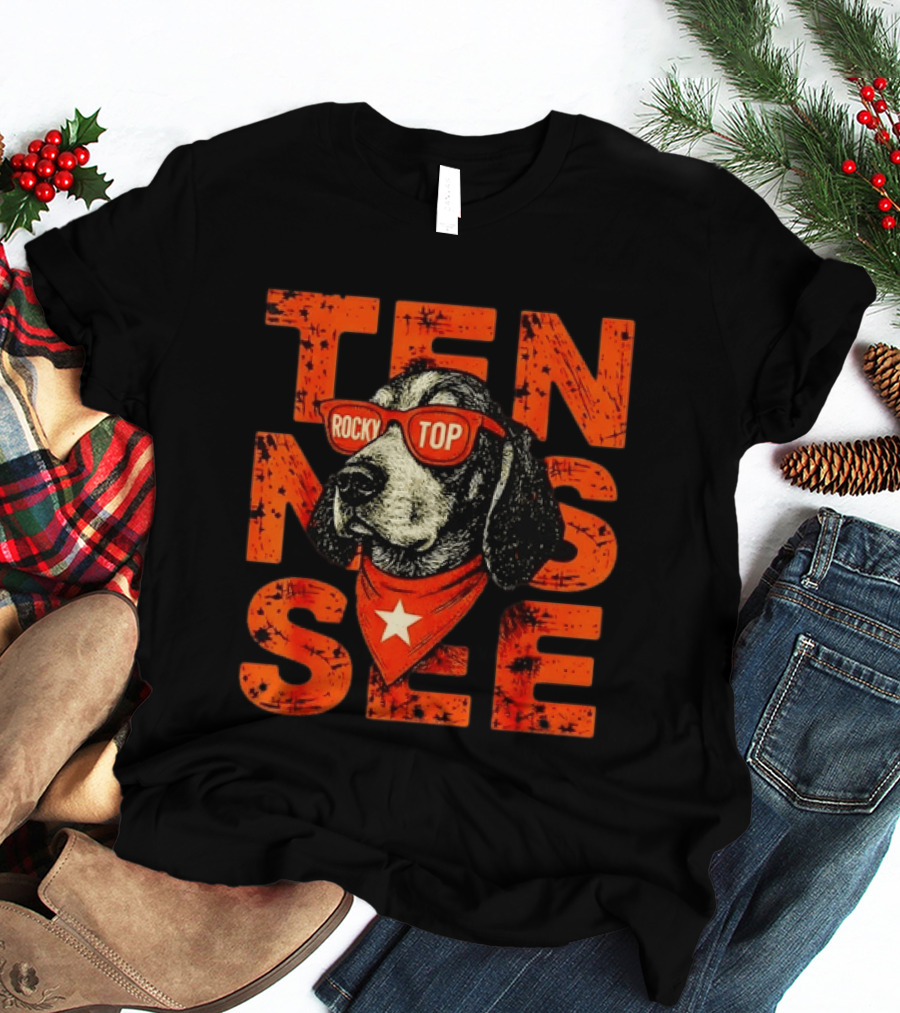 Tennessee Rocky Top Dog Vintage College Football T-Shirt