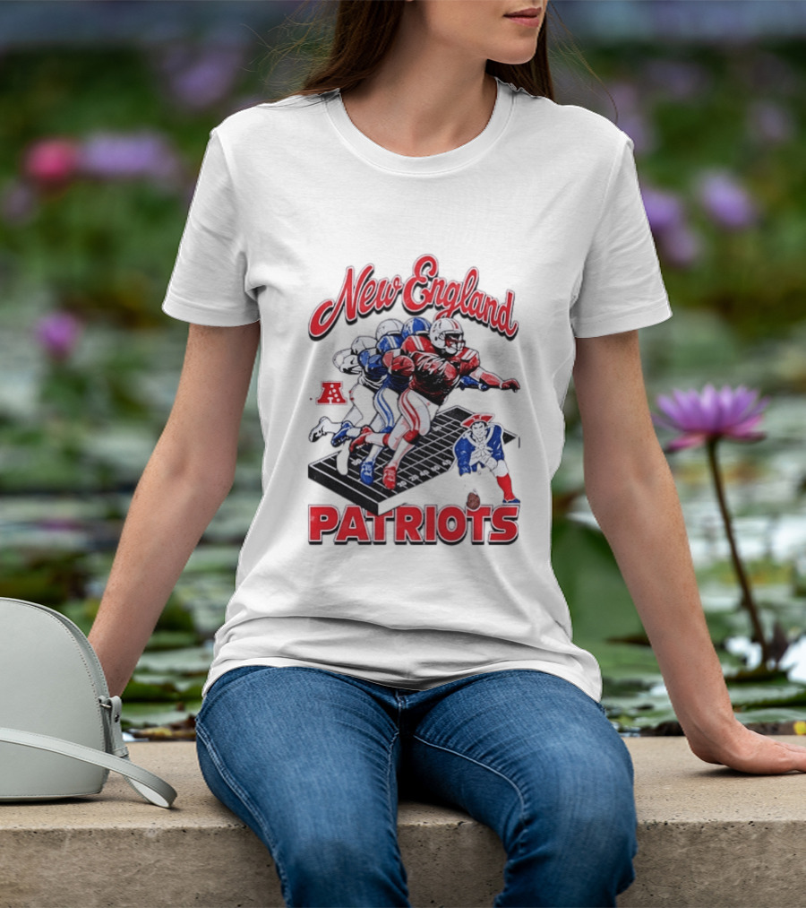 New England Patriots Football Player Action AFC T-Shirt
