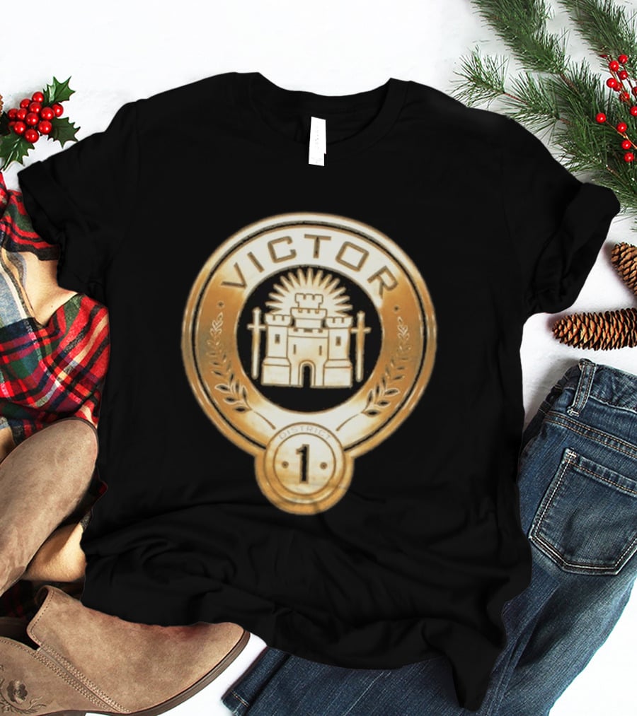 The Hunger Games Victor Emblem District 1 Badge With Castle And Swords T-Shirt