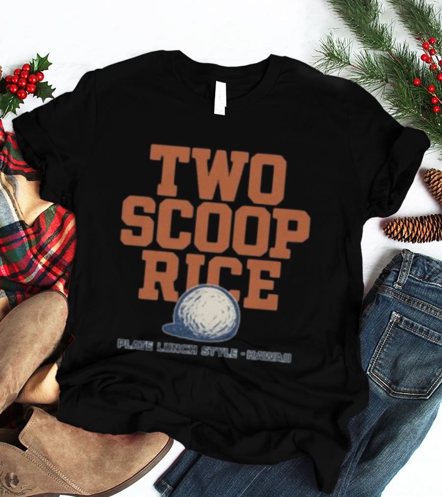 Kahana Store Two Scoop Rice Plate Lunch Style Hawaii T-Shirt