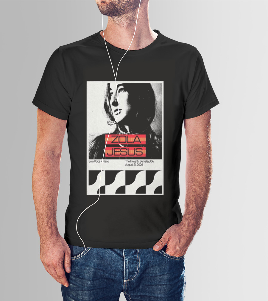 Zola Jesus Solo Voice Piano The Freight Berkeley CA August 21 2026 T-Shirt