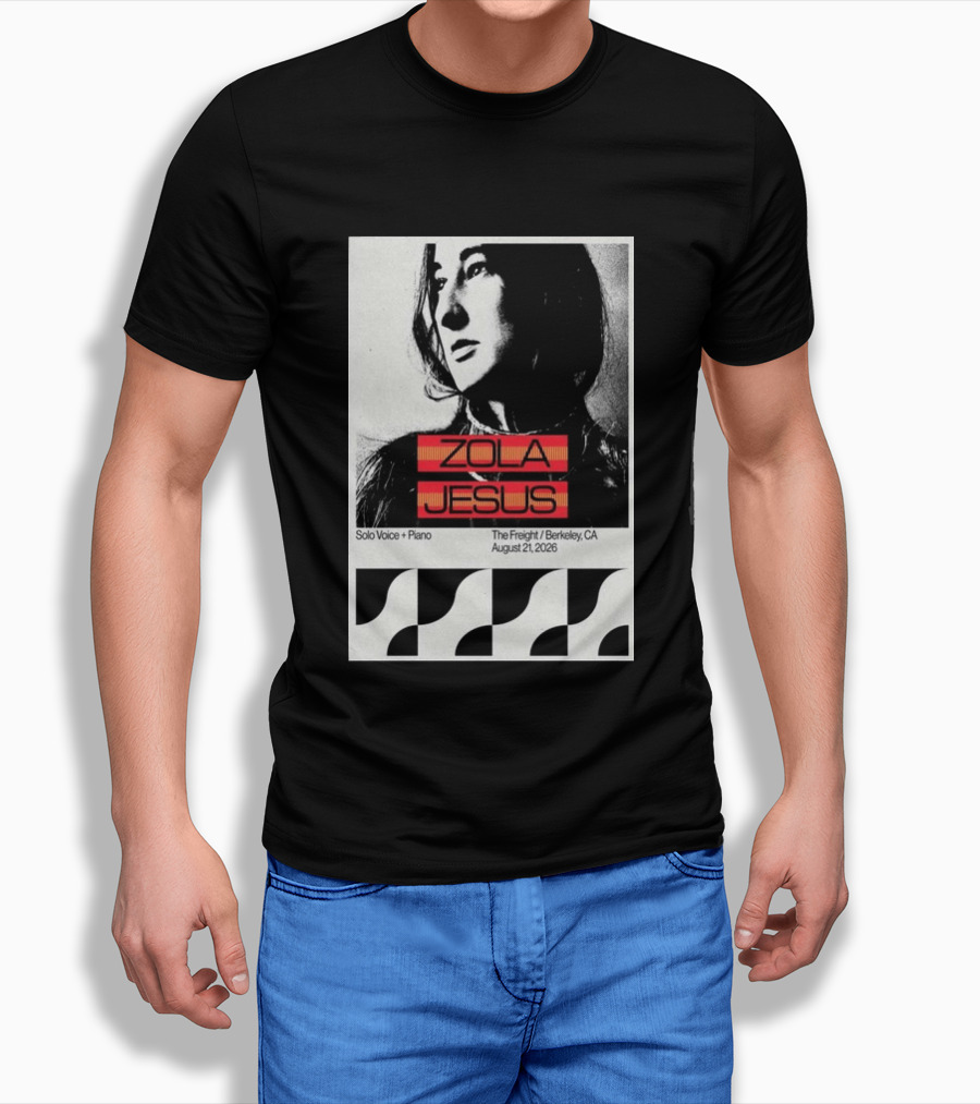 Zola Jesus Solo Voice Piano The Freight Berkeley CA August 21 2026 T-Shirt
