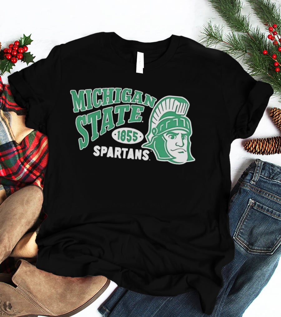 Michigan State Spartans 1855 NCAA College Sports MSU T-Shirt