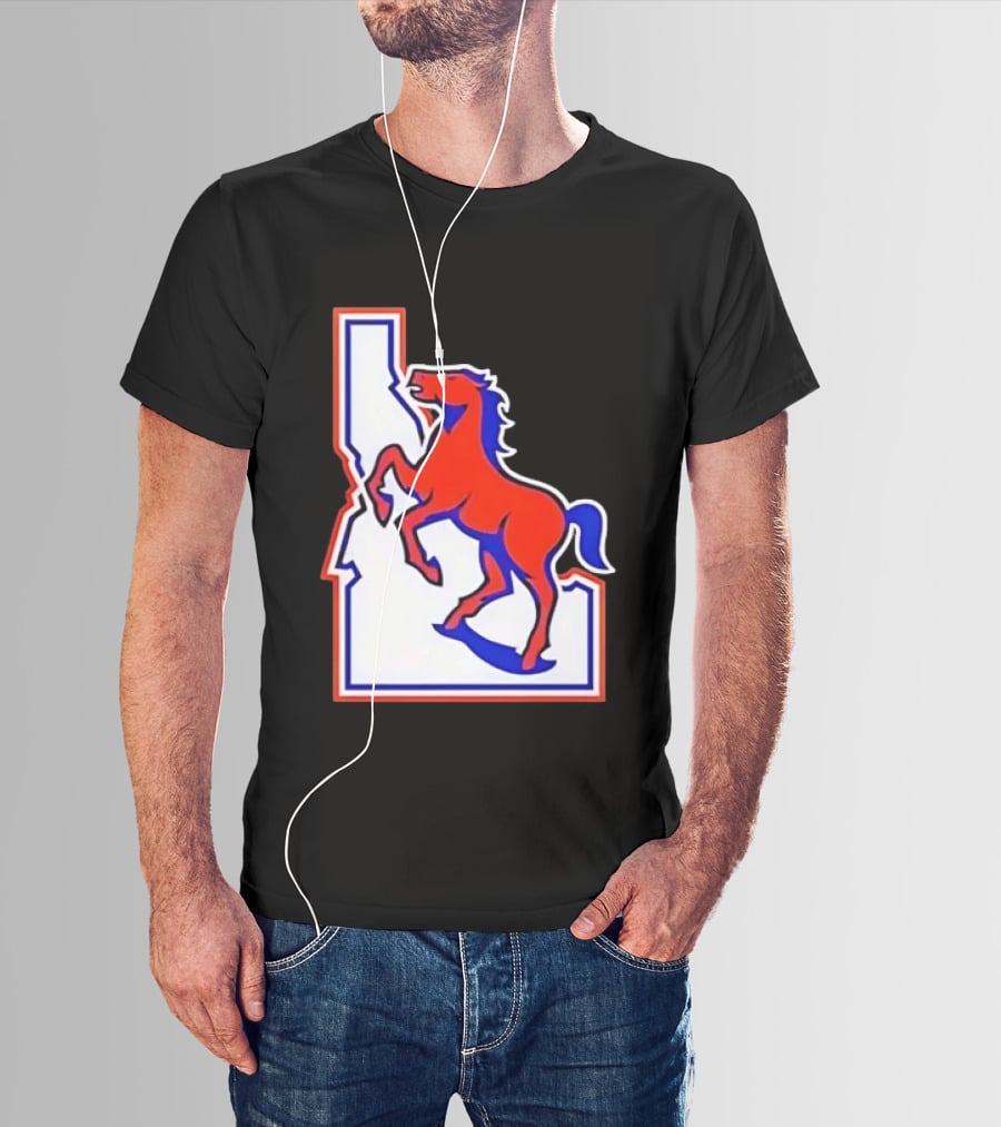 Boise State Broncos Idaho State Horse T-Shirt