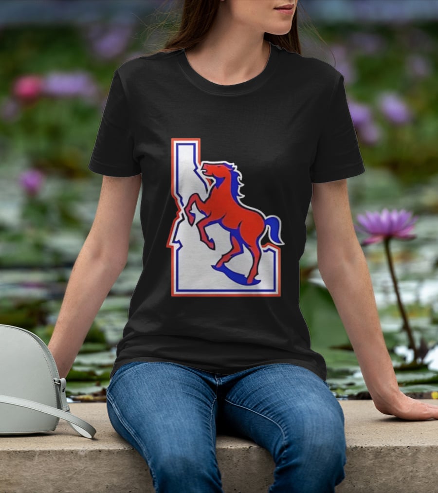 Boise State Broncos Idaho State Horse T-Shirt
