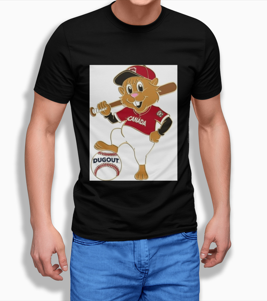 Canada Little League Beaver Baseball Dugout Pin T-Shirt
