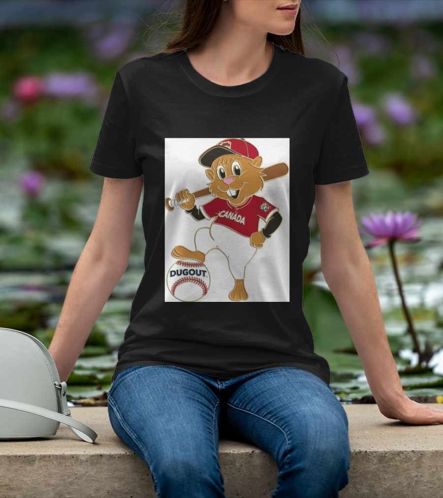 Canada Little League Beaver Baseball Dugout Pin T-Shirt