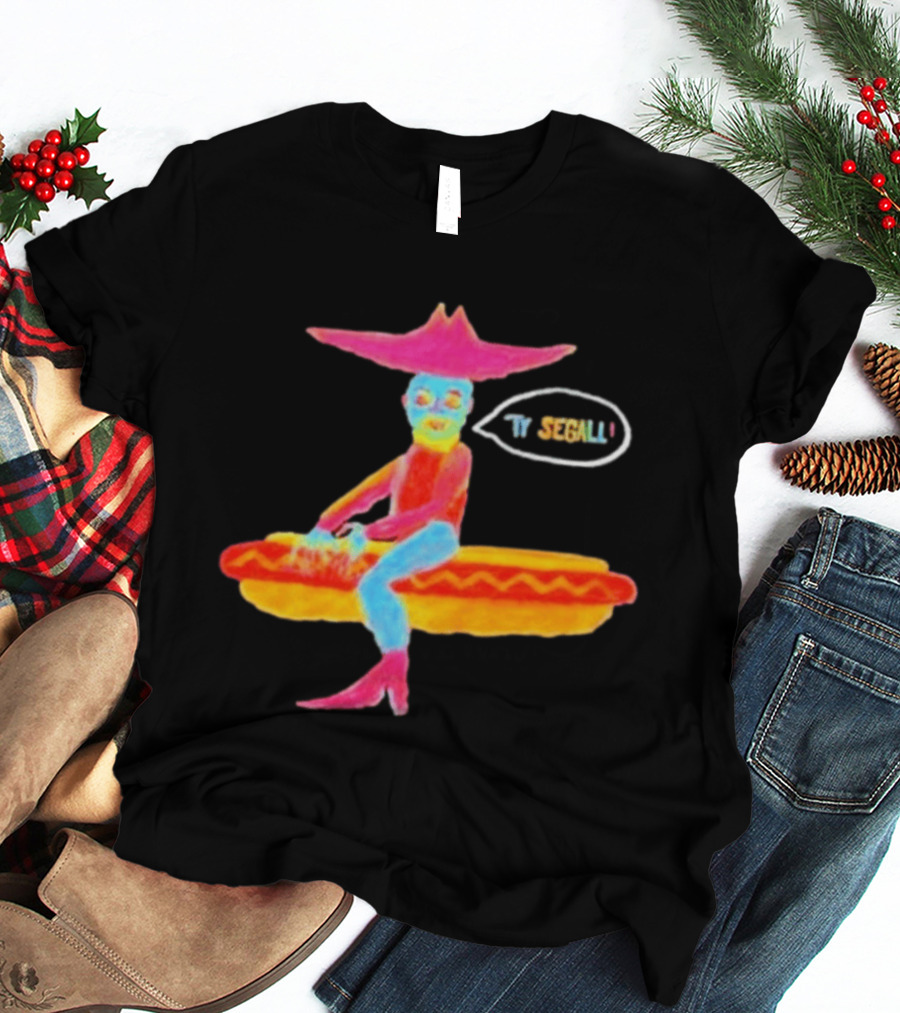 Ty Segall Hotdog Cowboy Surreal Western T-Shirt
