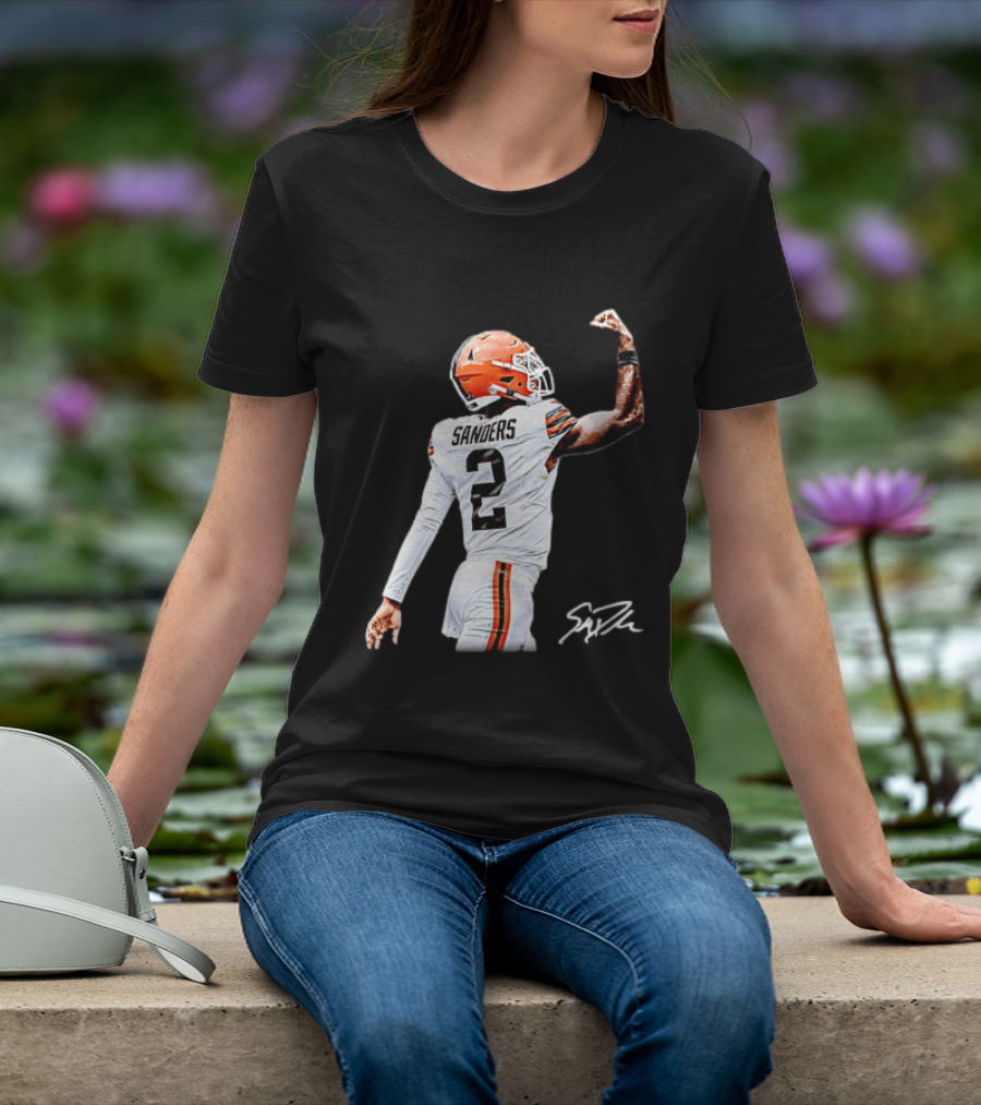 Sanders Number 2 Miami Dolphins Player Celebration T-Shirt