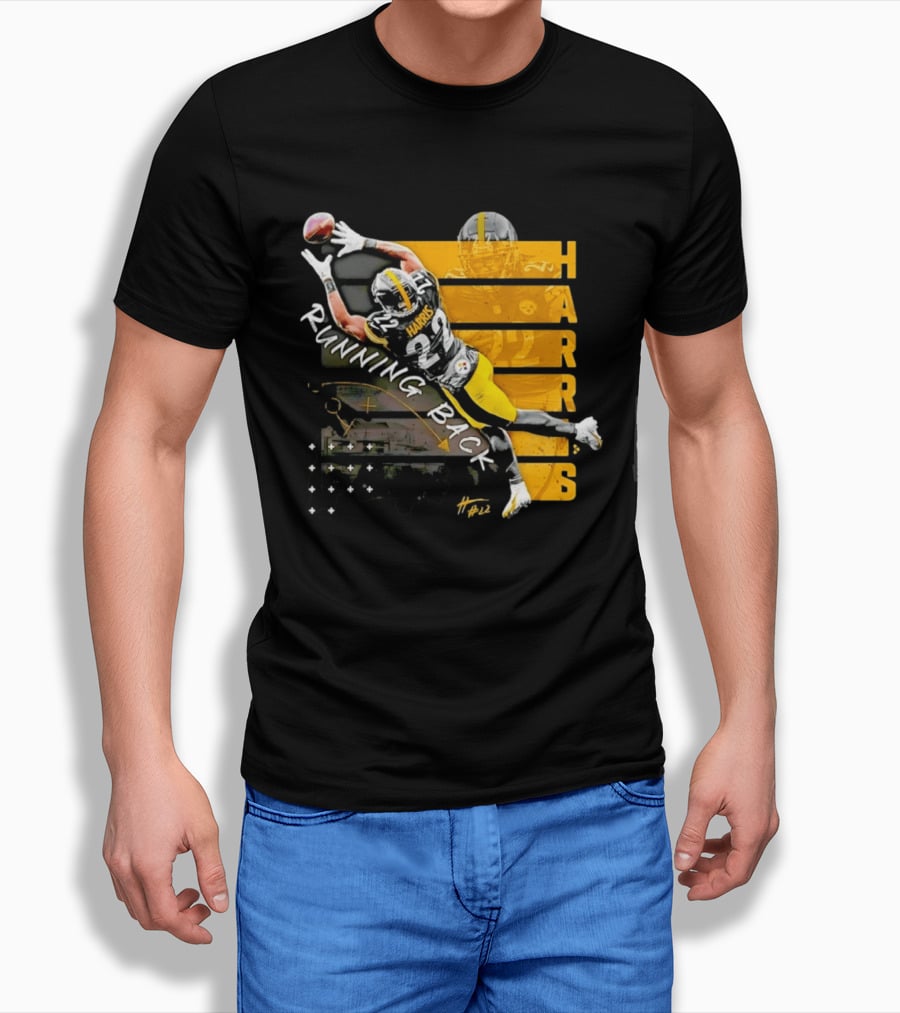 Najee Harris 22 Pittsburgh Running Back Steelers Football T-Shirt